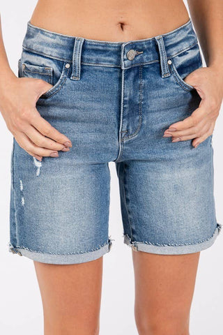 PET113 - MIDI SHORT CUFFED HEM