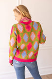 SG115 - Fiesta Fusion Colorful Aztec Cardigan