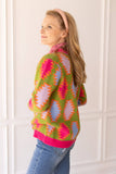 SG115 - Fiesta Fusion Colorful Aztec Cardigan