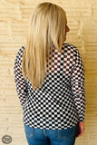 STE103 - BLK/WHITE Mesh Top