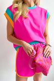 PB101 - Colorblock Tee and Shorts Set