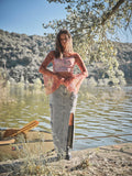 BLB128 - Mesh Bell Sleeve Top