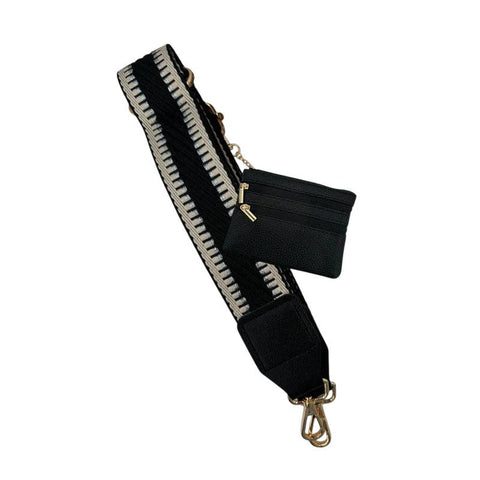GGO167 Cell Phone Black Tan STRIPE