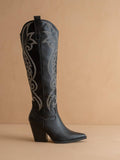 ASTRID- Black Cowboy Boots