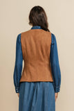 A&S104 - Camel Suede Western Vest
