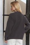 AD104 - DENIM POCKET SWEATER -