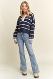 AD105 - NAVY STRIPED SWEATER -