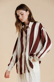 A&S102 - STRIPED BUTTON DOWN SHIRT -