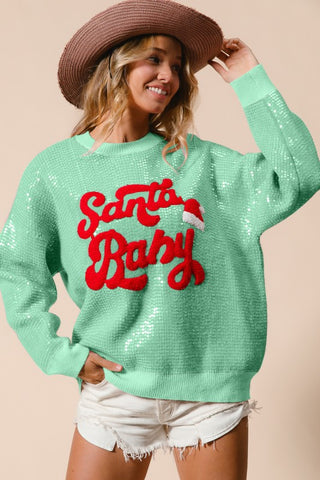 BIB103 - MINT CHRISTMAS SWEATER