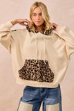 BIB105 - LEOPARD MIX HOODIE