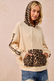 BIB105 - LEOPARD MIX HOODIE