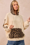 BIB105 - LEOPARD MIX HOODIE