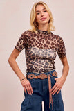 BIB107 - LEOPARD MESH SHORT SLEEVE