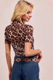BIB107 - LEOPARD MESH SHORT SLEEVE