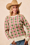 BIB112 - PLAID CHRISTMAS SWEATER