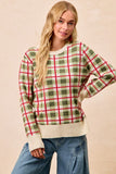 BIB112 - PLAID CHRISTMAS SWEATER