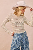 BIB120 - FLOWER LACE TOP -