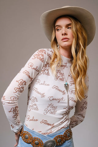 BLB123 - HOWDY MESH TOP -