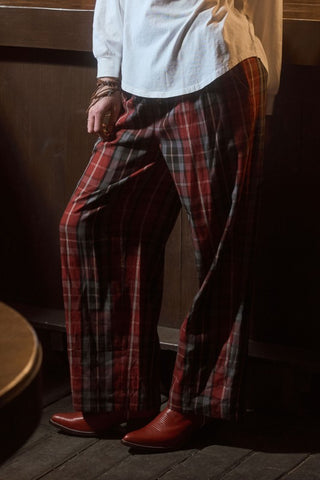 BLU127 - PLAID LOUNGE PANTS -