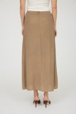 BLU128 - MIDI KHAKI SKIRT