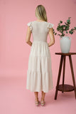 BLU130 - KHAKI MAXI DRESS