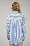 BLU134 -STRIPED BUTTON DOWN SHIRT -