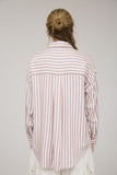 BLU134 -STRIPED BUTTON DOWN SHIRT -