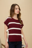 BLU135 - BURGUNDY SWEATER VEST -