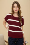 BLU135 - BURGUNDY SWEATER VEST -