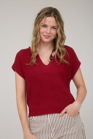 BLU138 - RED SWEATER VESTS -