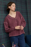 BLU140 - BURGUNDY SWEATSHIRT -
