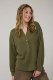 BLU141 - HENLEY KNIT TOP -