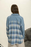 BLU142 - BLUE PLAID FLANNEL -