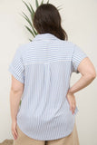 BLU148 - STRIPED BUTTON DOWN-