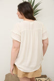 BLU149 - CURVY BLOUSE W/ BOW -