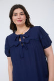 BLU149 - CURVY BLOUSE W/ BOW -