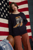 BLU159 - NAVY BOOT SWEATER