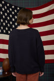 BLU159 - NAVY BOOT SWEATER