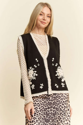 DAV124 - SWEATER KNIT VEST -