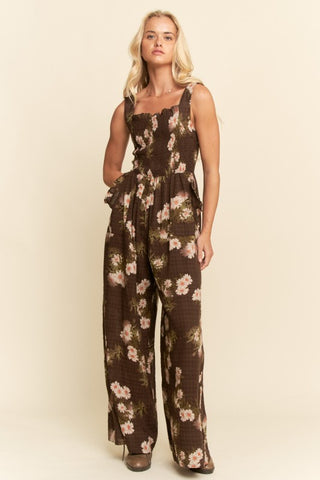 DAV126 - FLORAL JUMPSUIT