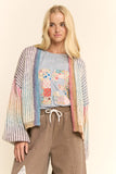 DAV127 - MULTI STRIPE CARDIGAN