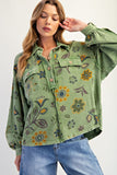 EAS101 - GREEN PULLOVER SHIRT