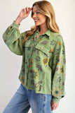 EAS101 - GREEN PULLOVER SHIRT