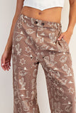 EES112 - WESTERN PRINT PANT -