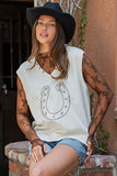 EES127 - HORSESHOE SWEATER VEST -