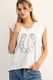EES127 - HORSESHOE SWEATER VEST -