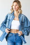 FIR101 - DENIM SHIRT W/FRINGE