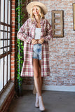 FIR102 - LONG PLAID SHACKET