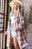 FIR102 - LONG PLAID SHACKET