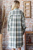 FIR102 - LONG PLAID SHACKET